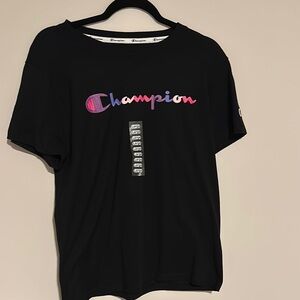 Champion Black Graphic Tee